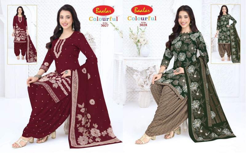 Baalar colourful vol 30 lucknowi dress material wholesalers in lucknow